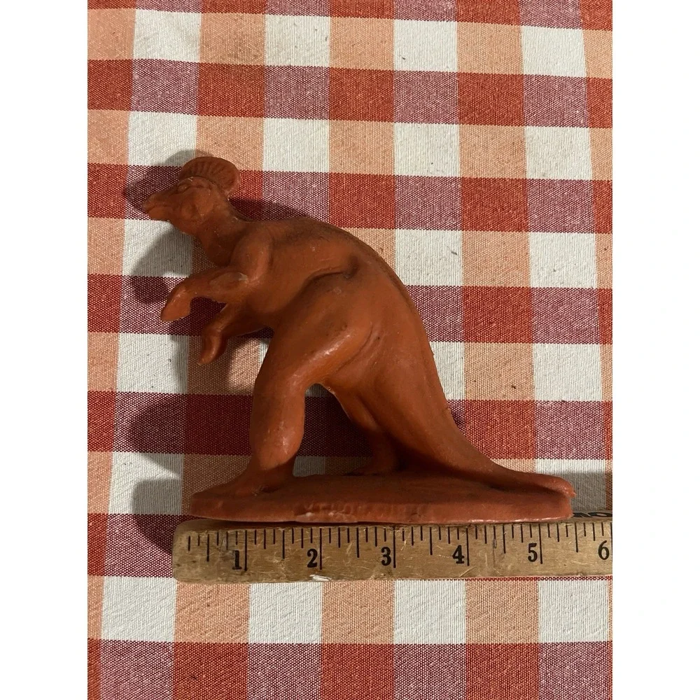 Vintage 1960's Sinclair Oil Dinosaur Corythosaurus Dinoland - DARK ORANGE